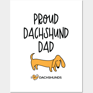 Proud Dachshund Dad Posters and Art